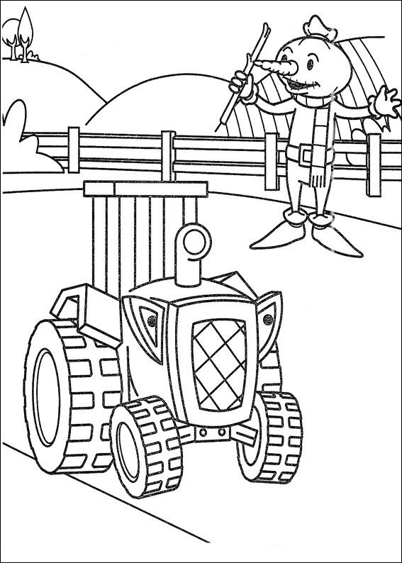Plansa de colorat cu Bob Constructorul 80 79
